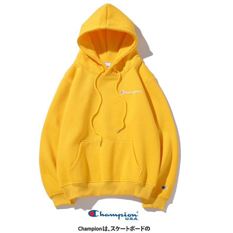 Áo Hoodie Cotton Họa Tiết Chữ Thêu Champion Thời Trang Chất Lượng Cao Cho Nam Và Nữ