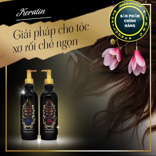 Cặp gội xả Keratin Nano Complex dành cho tóc hư tổn 500ml x 2
