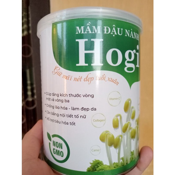 Mầm đậu nành HoGi 400g bổ sung sữa dê giúp tăng size vòng 1,3