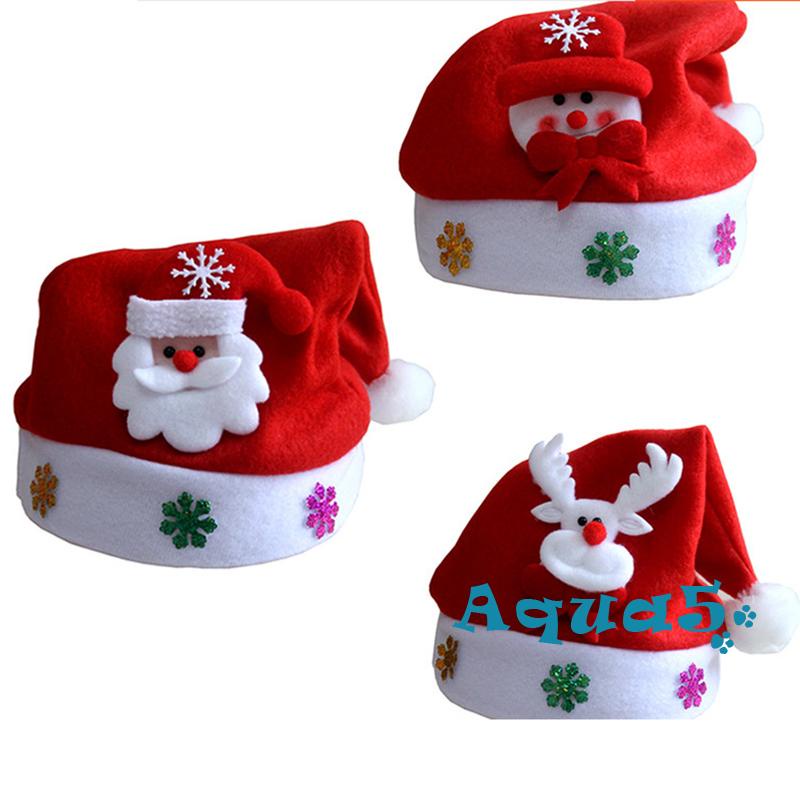Mũ ông già noel/ người tuyết/ tuần lộc dễ thương cho bé