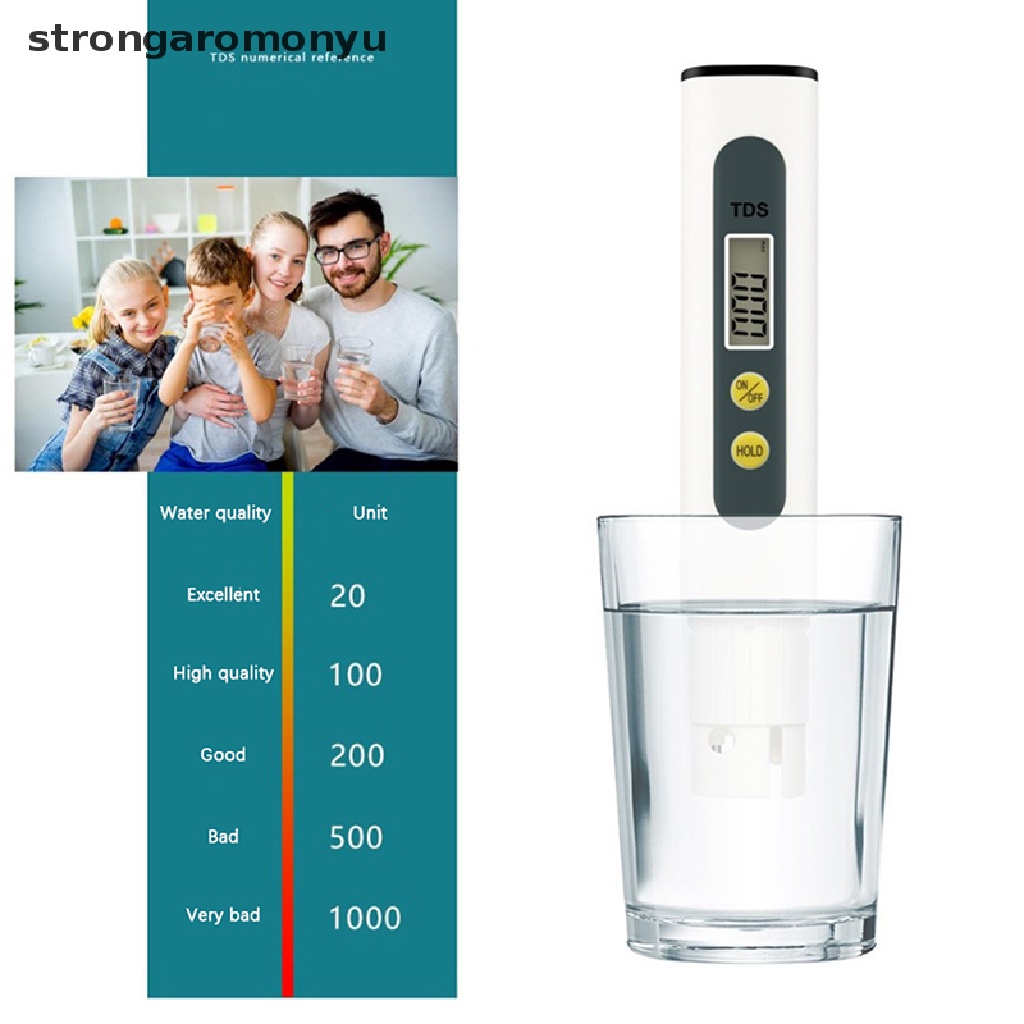 【YU】 0.01 Tds Ec PH Meter for Water Quality Digital PH Tester Pen with 0-14 PH Range .