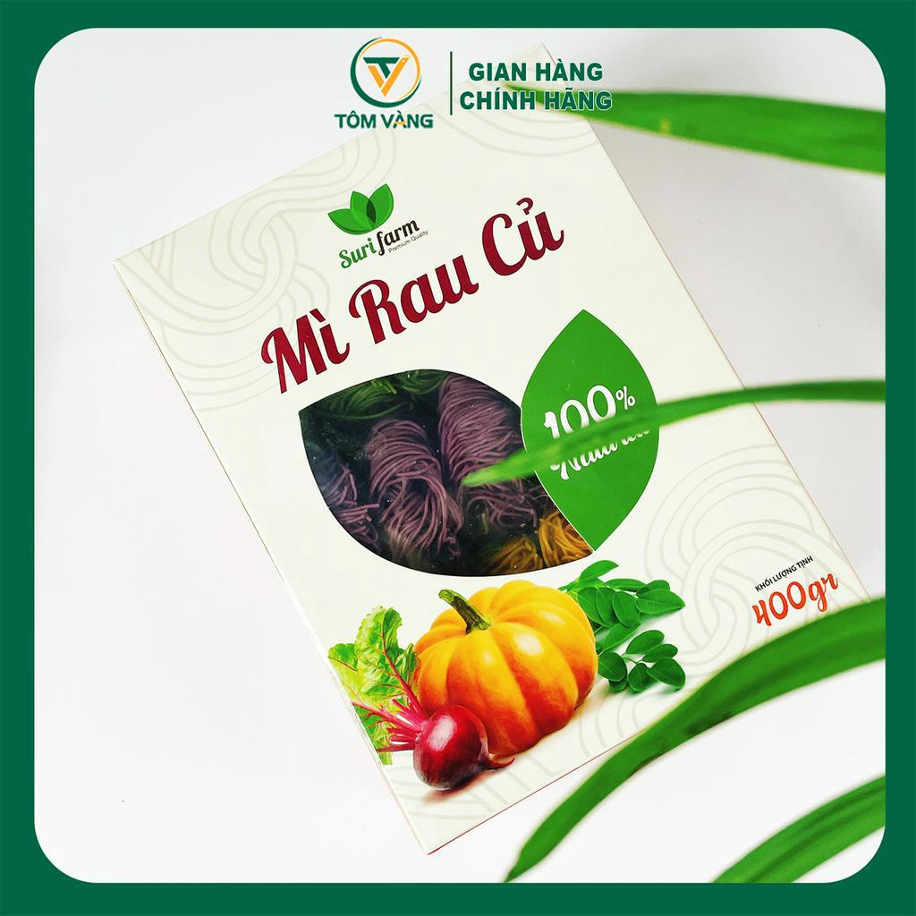 Mì Rau Củ Hữu Cơ 3 Màu Surifarm - Hộp 400gr