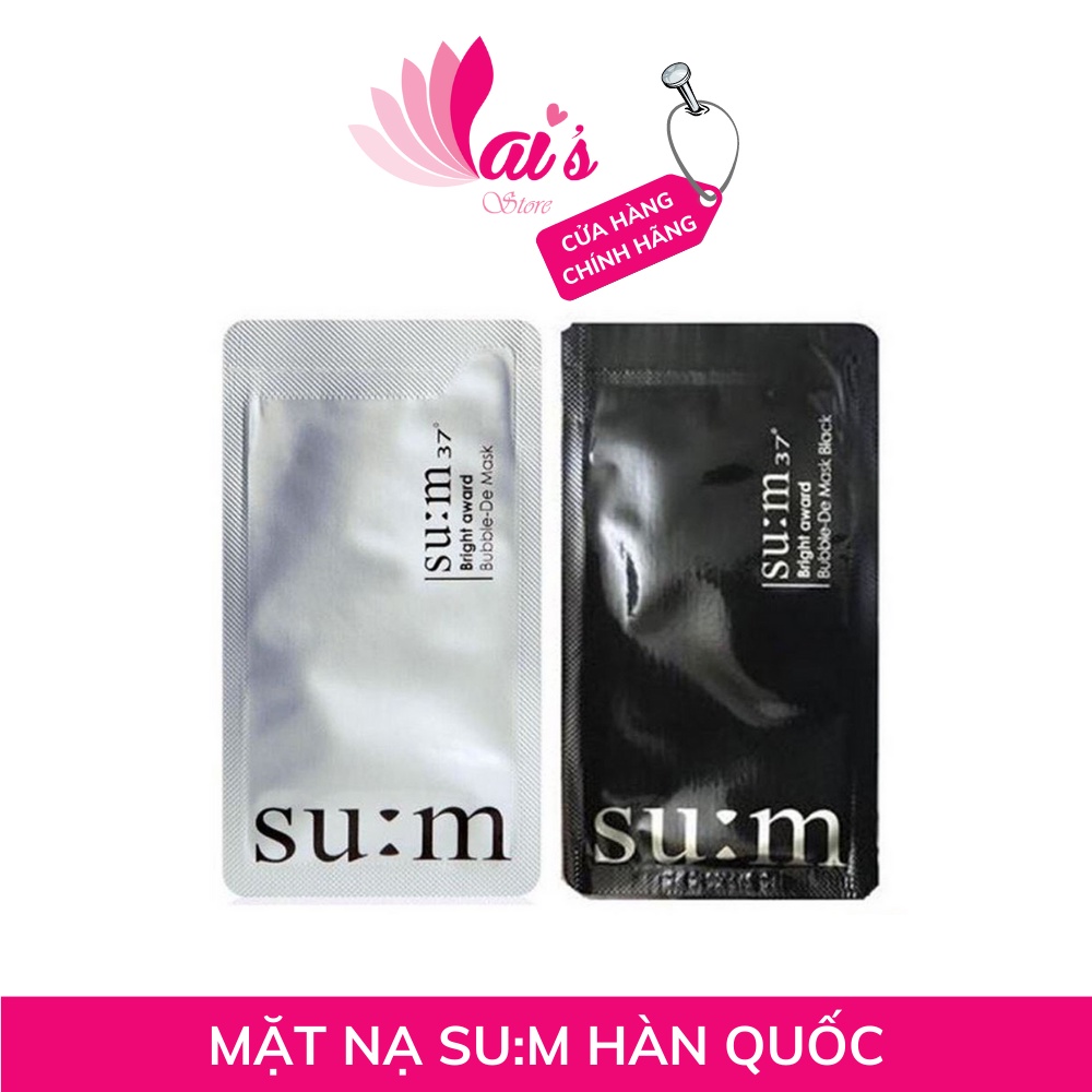 Mặt Nạ Thải Độc Sum 37 Bright Award Bubble De Mask Hàn Quốc Chính Hãng - LAI'S STORE