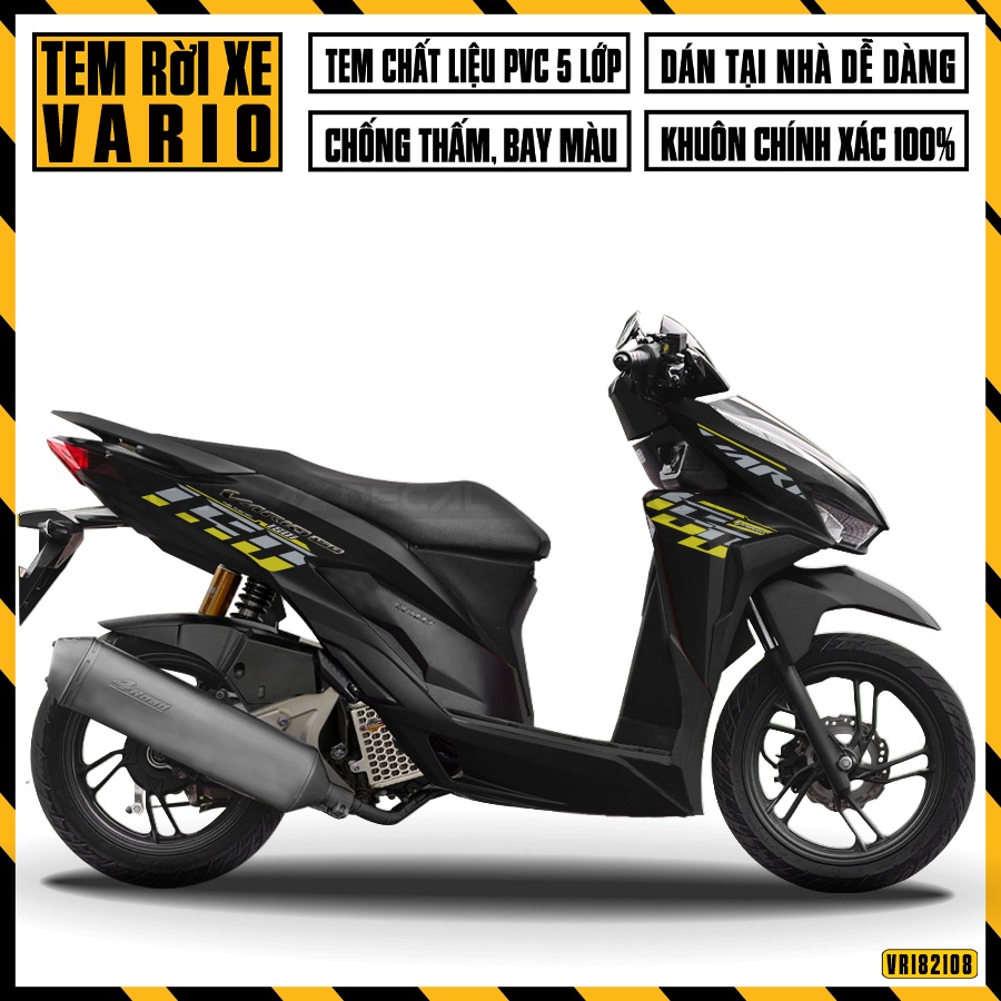 Tem Dán Xe Honda Vario Mẫu Vario 150 | VR182108150 | Chất Liệu Decal Cao Cấp Cắt Khuôn Sẵn, Chống Thấm Nước