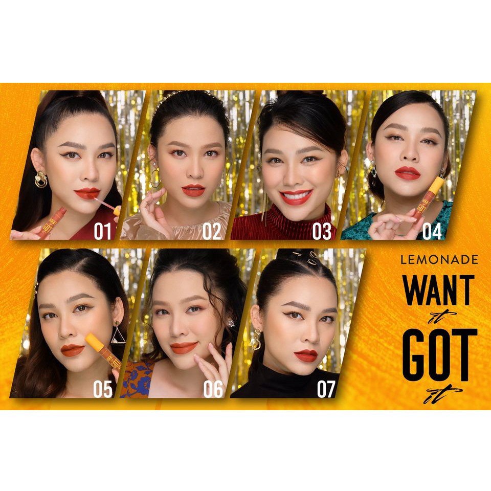 tuan099 Combo Lemonade Want It Got It 02 son kem lì và 01 chì mày #03GrayBrown (5g x2 + 4g) tuan099 | BigBuy360 - bigbuy360.vn