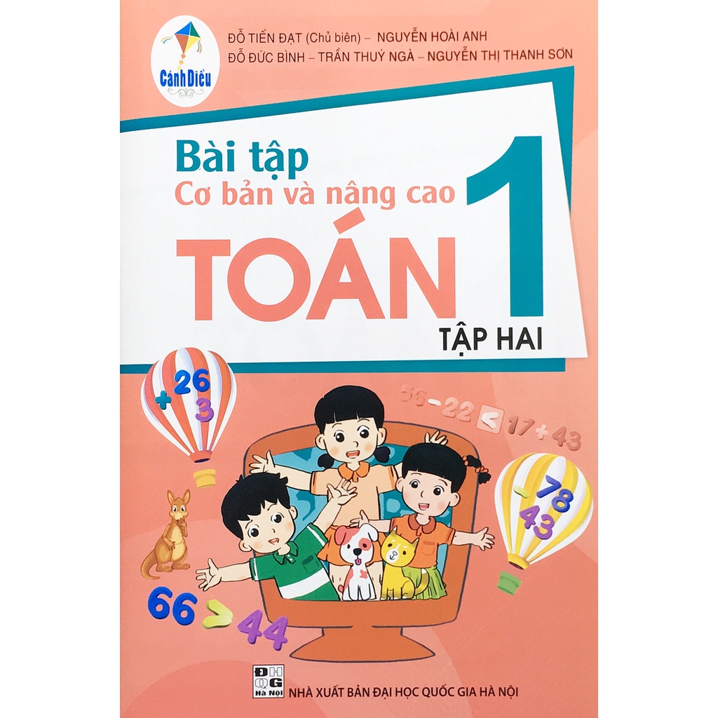 Sách Bài tập cơ bản và nâng cao toán 1 tập 2 (CD) và vở bài tập toán nâng cao 1 tập 2 (ND)