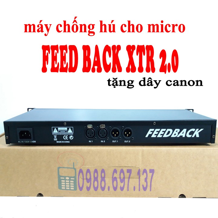 chống hú micro FEEDBACK XTR2.0 + TẶNG dây canon cao cấp