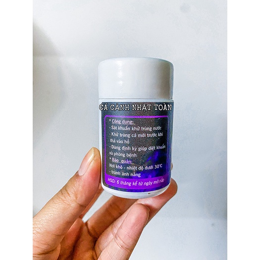 BỘT TÍM SÁT TRÙNG TẮM CÁ KMN04 VH 50G CHO BỂ CÁ CẢNH