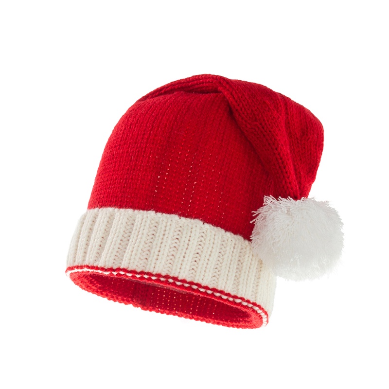 Mũ Len Beanie Màu Trơn Giữ Ấm Mùa Giáng Sinh Cho Mẹ Và Bé Trai Và Bé Gái