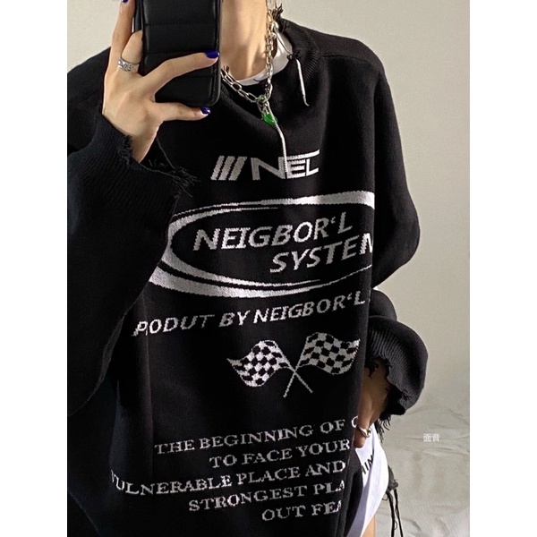 Áo Len Hoạ Tiết Racing