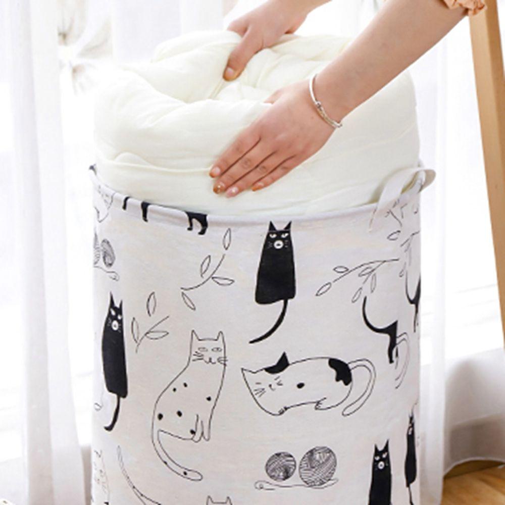 1 Giỏ Đựng Đồ Giặt Hình Tròn Tiết Kiệm Không Gian