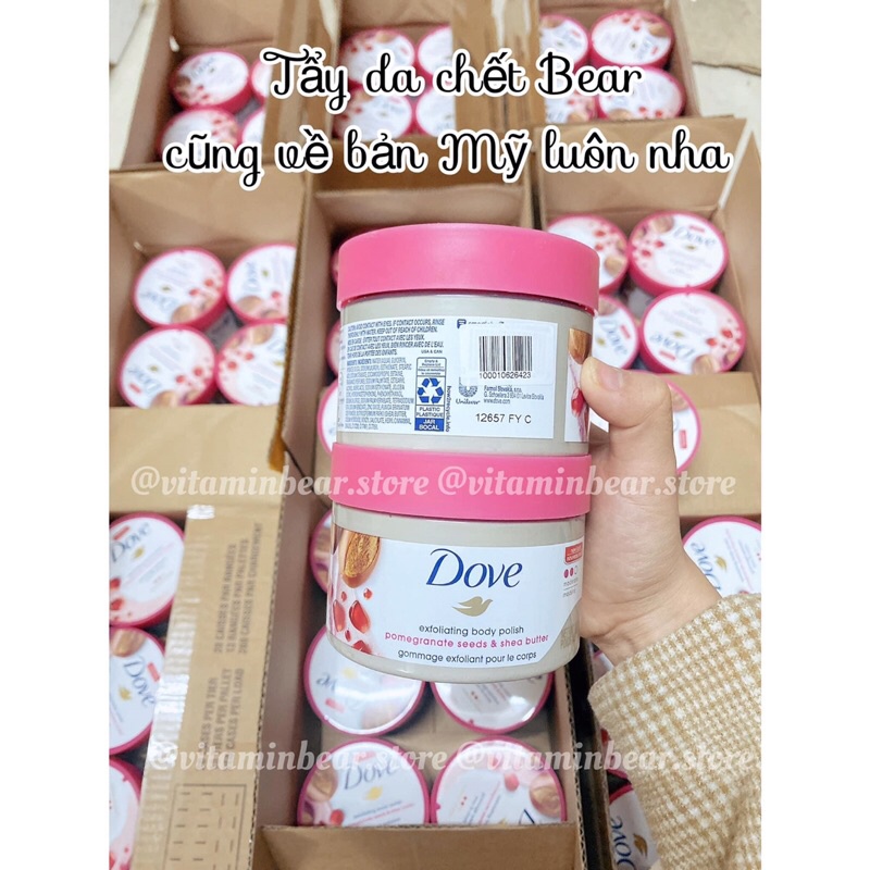 Tẩy da chết Dove hot hit các mùi