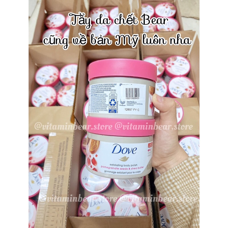 [Mã 254FMCGSALE giảm 8% đơn 500K] Tẩy da chết Dove hot hit các mùi