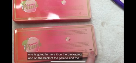 Bảng mắt too faced peach mùi đào thơm nức( có sẵn)