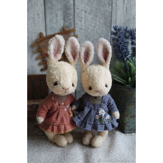 DIY nguyên liệu tự thêu thỏ bông mini size- kit handmade RABBIT tự làm quà tặng- BÁCH HÓA NA NA