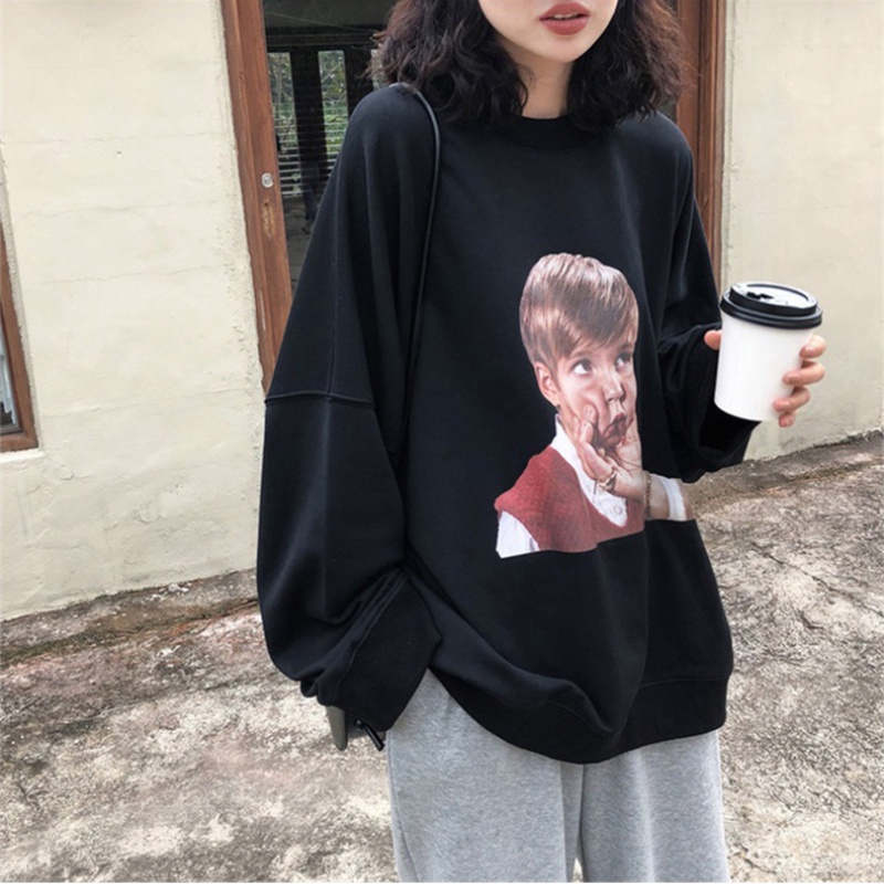 Áo Hoodie Dáng Rộng Phong Cách Hàn Quốc 2021 Mới Cho Nữ | BigBuy360 - bigbuy360.vn