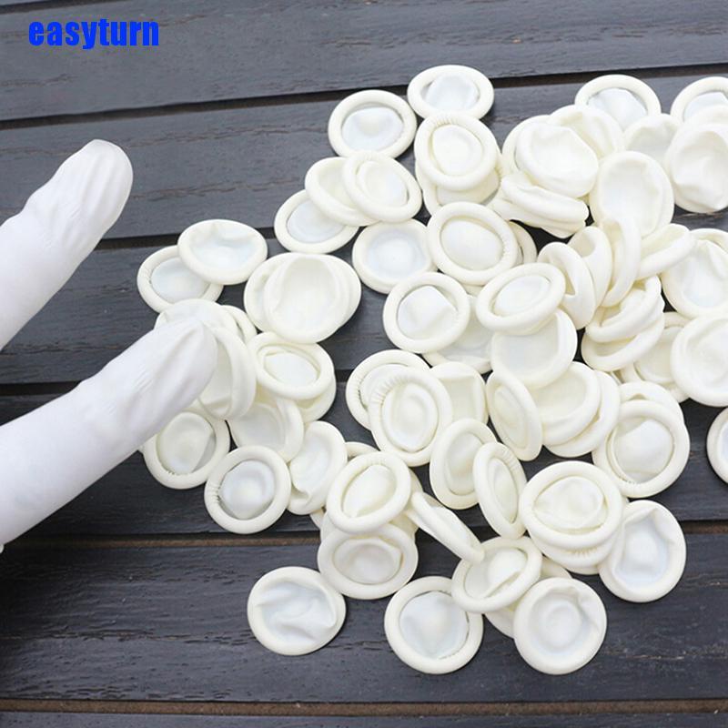 Set 20/100 vỏ bọc bảo vệ ngón tay bằng cao su latex sử dụng một lần tiện dụng