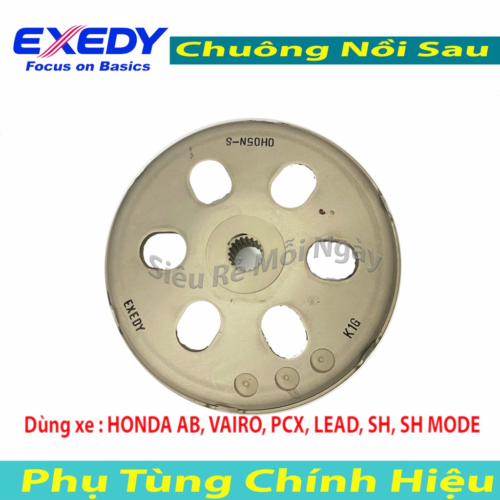 CHUÔNG NỒI SAU EXEDY HONDA AB, VAIRO, PCX, LEAD, SH, SH MODE
