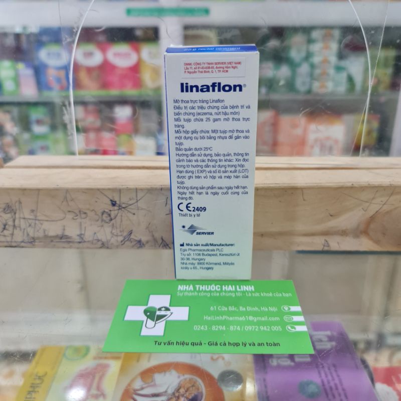 Mỡ bôi trĩ Linaflon tuýp 25g ⚡ Hungary ⚡ Tuýp 25g Dùng khi bị trĩ, táo bón, nứt, rò hậu môn