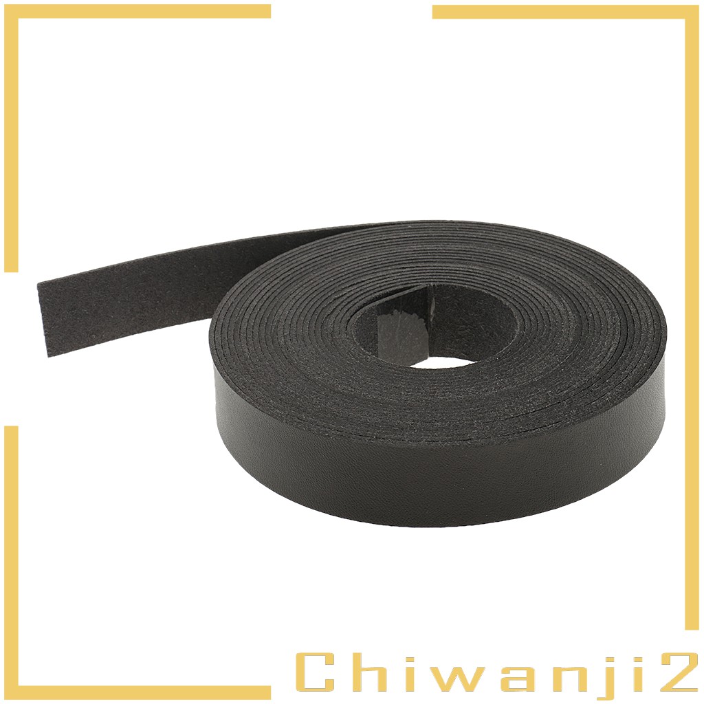 [Chiwanji2] Cuộn Dây Da Giả 5 Mét x 2cm Làm Thắt Lưng / Túi Xách DIY Màu Đen