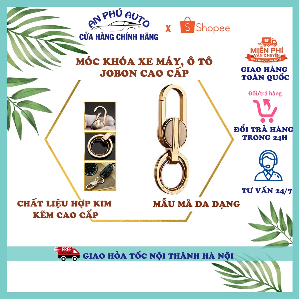 Móc khóa ô tô xe máy JOBON ⚡HÀNG HOT - FREESHIP⚡cao cấp đủ màu sang chảnh, có hộp đựng