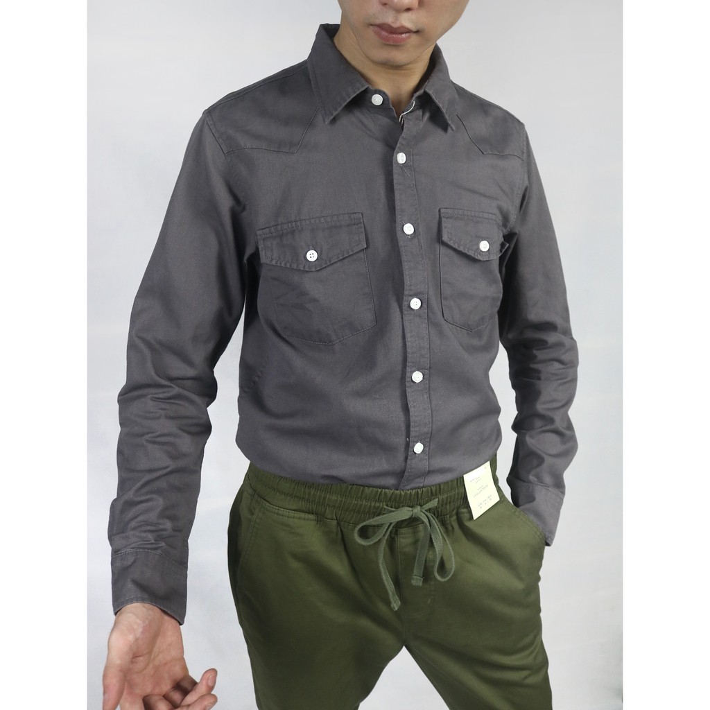 Sơmi Kaki Z.r SS20. Thiết Kế Hai Túi Ngực Khỏe Khoắn,Trẻ Trung!!!