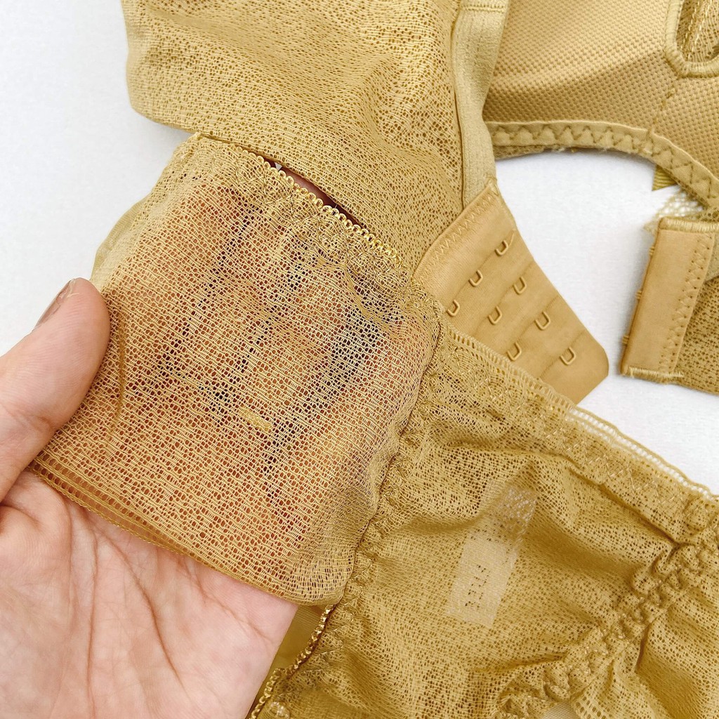 Bộ đồ lót nữ không gọng phối voan mềm mịn quyến rũ - SL025 | BigBuy360 - bigbuy360.vn