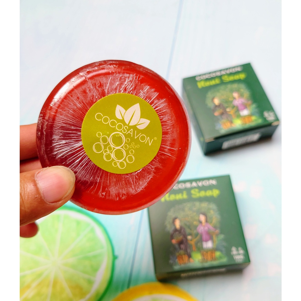 Hộp 6 bánh Xà bông nhàu - Noni Soap Xuất Khẩu Hàn|Cocosavon|