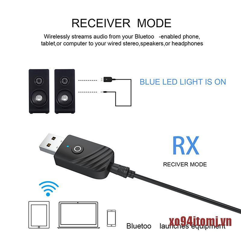 Usb Phát Tín Hiệu Bluetooth 5.0 2 Trong 1 Cho Tv Xmj