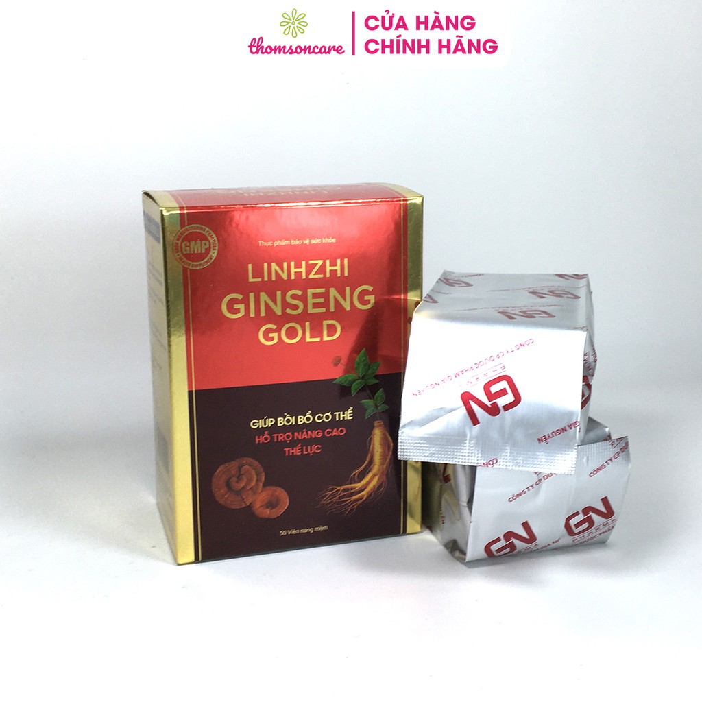 Viên uống nhân sâm Linh Chi - Linhzhi Ginseng Gold - hỗ trợ tăng cường sức đề kháng