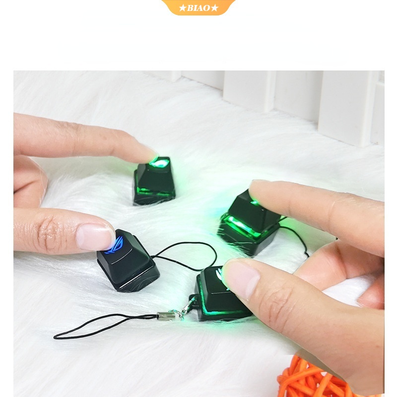 Móc Khóa Công Tắc Bàn Phím Cơ Đèn LED RGB Kiểm Tra Giải Nén