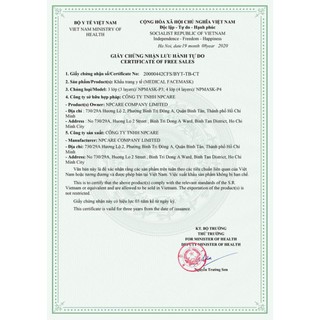 Khẩu trang hoa anh đào 4 lớp