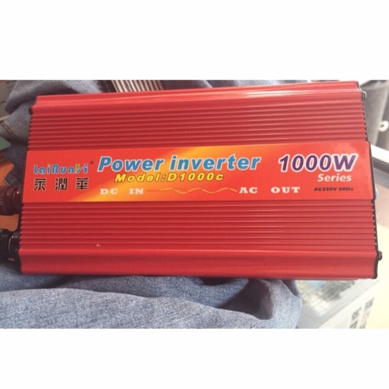 Kích Điện 12V Lên 220v. 1000w chống ngược cực