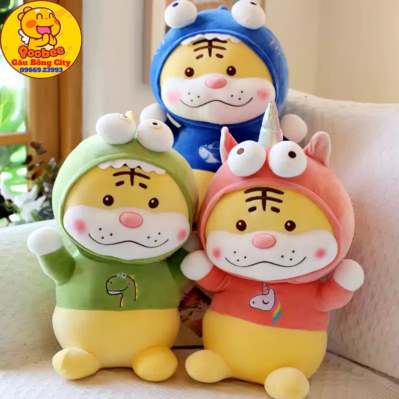 Gấu Bông Hổ Bông Cosplay Mềm Mịn Đáng Yêu Ngộ Nghĩnh Quà Tặng Cao Cấp