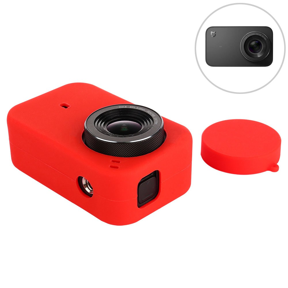 Vỏ silicon kèm nắp che cho Xiaomi Mijia ActionCam 4K