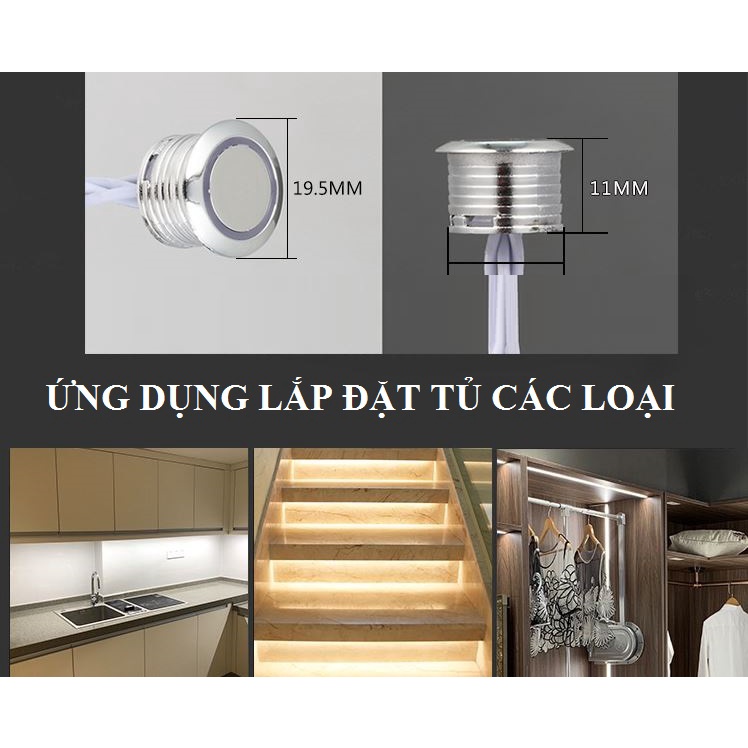 Công tắc cảm ứng chạm 12V 36W chuyên dụng lắp tủ bếp tủ trang trí