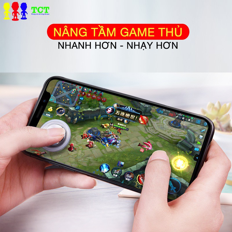 Nút bấm Joystick di chuyển chơi Game Mobile Q8 plus có vân tăng độ bám, độ nhạy chống trượt