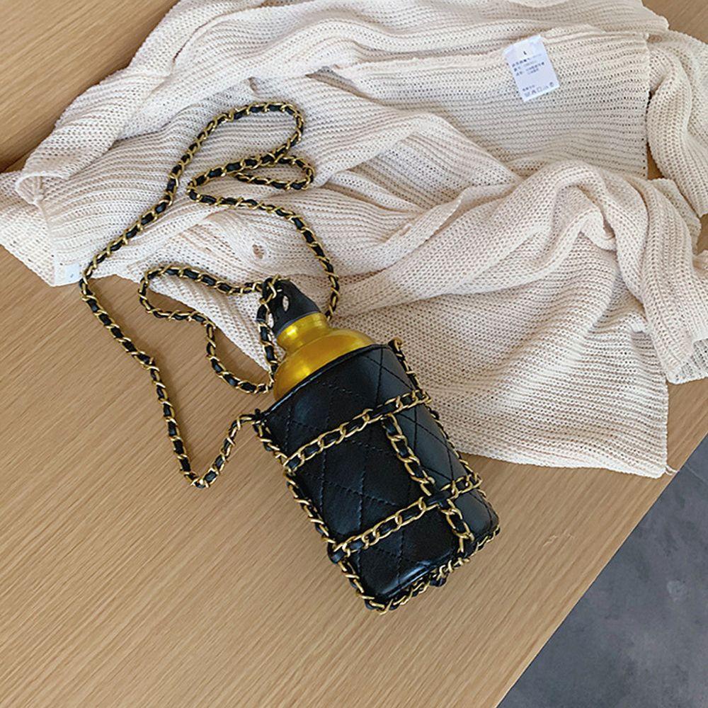 Túi Đeo Chéo Dây Rút Hình Chai Nước Lấp Lánh Sang Trọng
