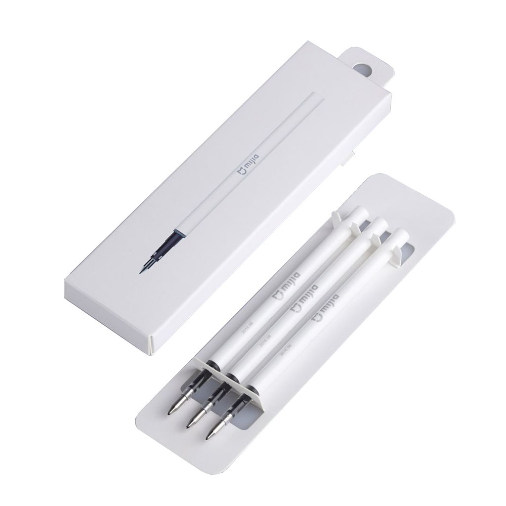 COMBO BÚT VIẾT KIM LOẠI XIAOMI  MI PEN 2 + 3 NGÒI BÚT MỰC XANH