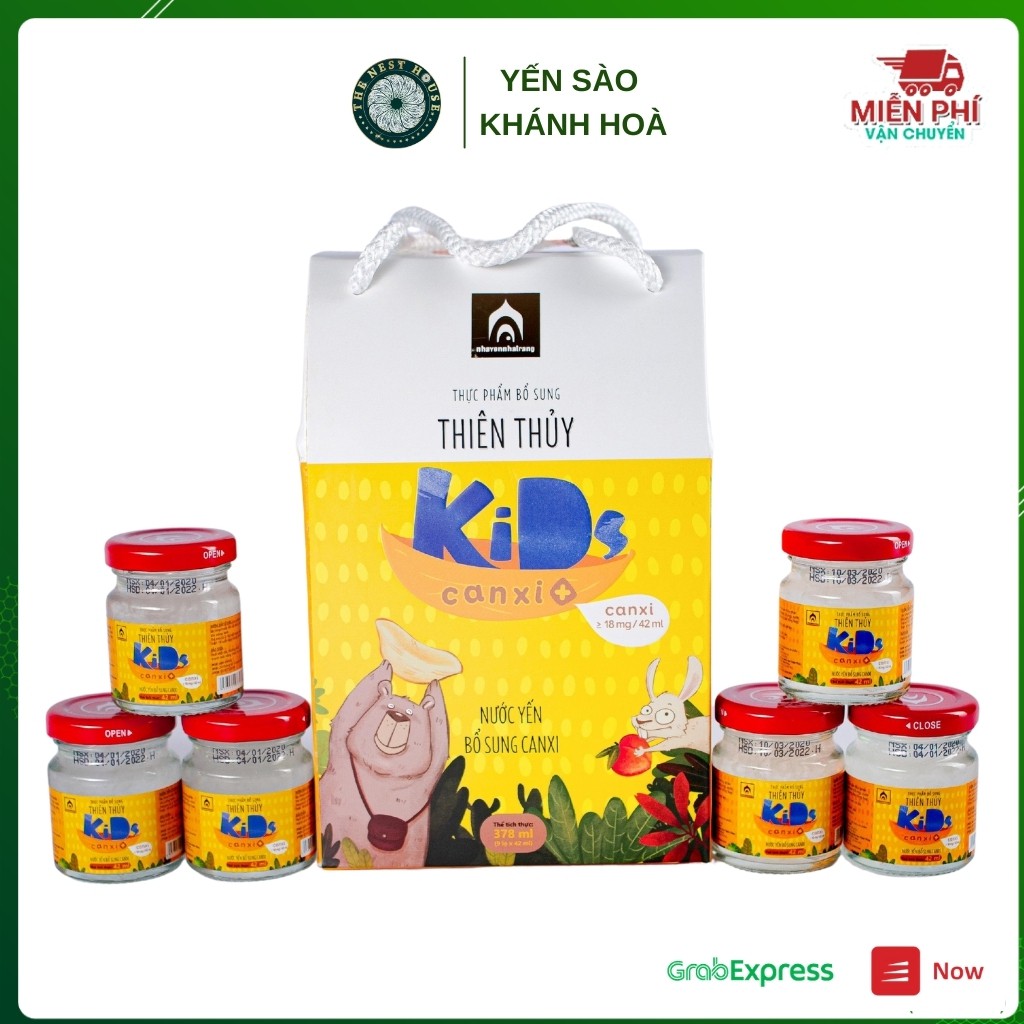 Nước yến chưng sẵn cho trẻ em - yến hủ cho bé chưng đường phèn -  set yến chưng gồm 9 hũ bổ sung canxi | BigBuy360 - bigbuy360.vn