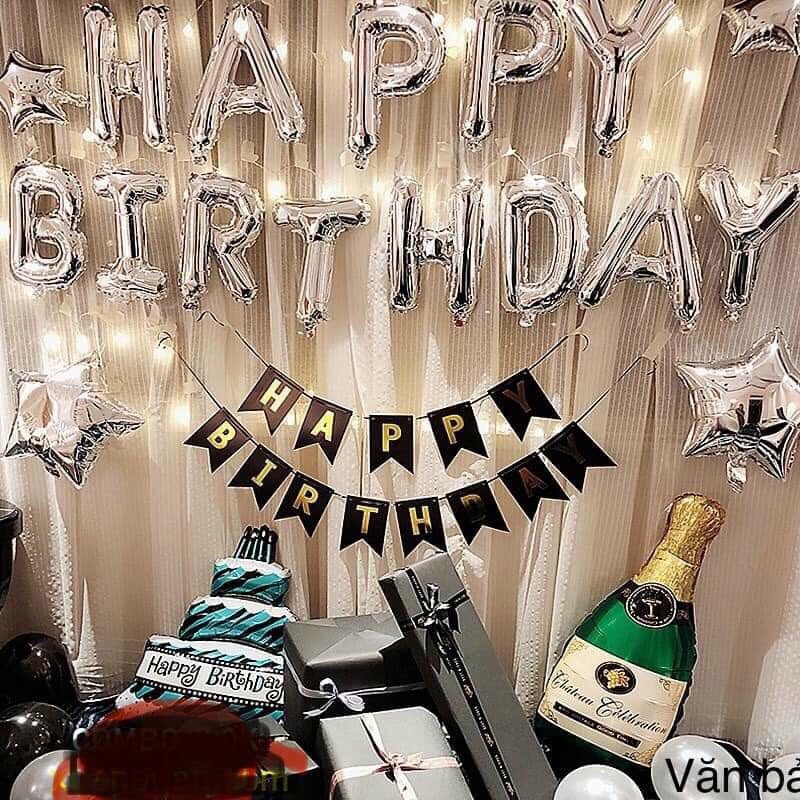 [Ảnh thật] Set trang trí sinh nhật lung linh HPBD (COMBO 85)