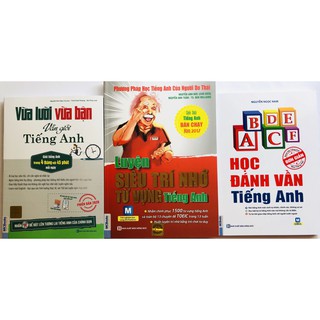 Combo Vừa Lười Vừa Bận Vẫn Giỏi Tiếng Anh + Luyện Siêu Trí Nhớ Từ Vựng Tiếng Anh + Học Đánh Vần Tiếng Anh