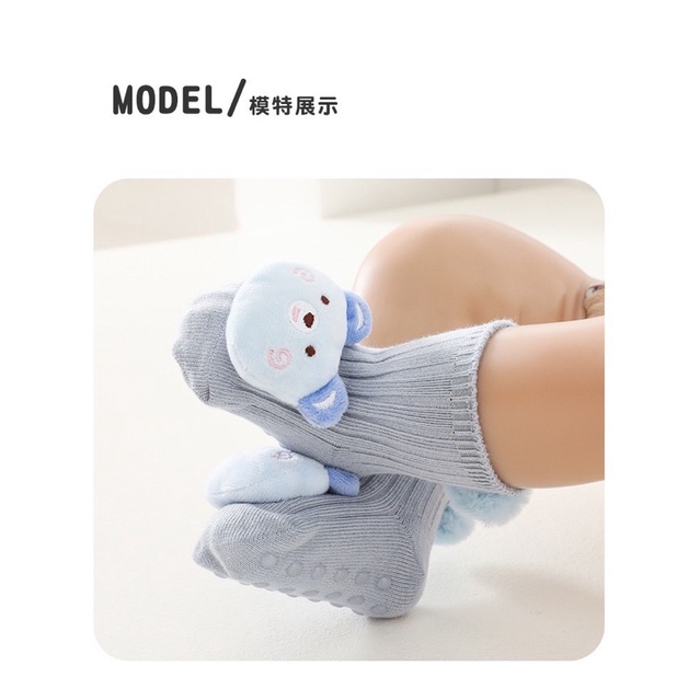 Tất thú nổi 2 mặt có chống trượt cho bé Baby Socks