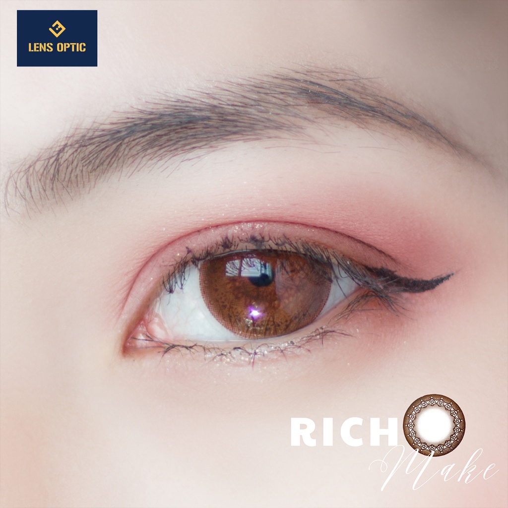 Kính áp tròng 1 ngày màu Rich Make SEED Eye Coffret 1 Day cho mắt cận - Lens Optic