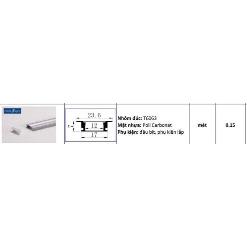 Thanh nhôm led định hình - Led 2835 - Thanh nhôm U, V, T