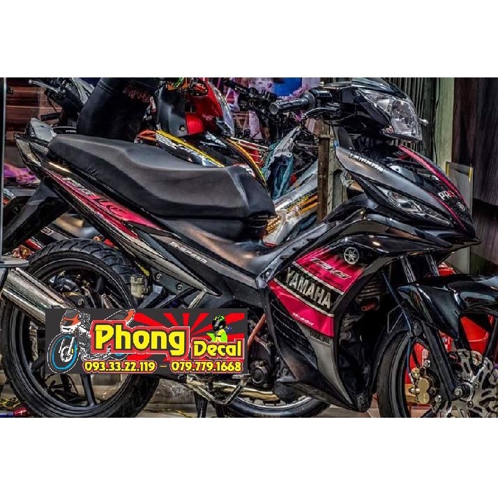 Tem Rời Ex 135 LC Đen Phối Hồng - ChấT Liệu Crom Cao Cấp