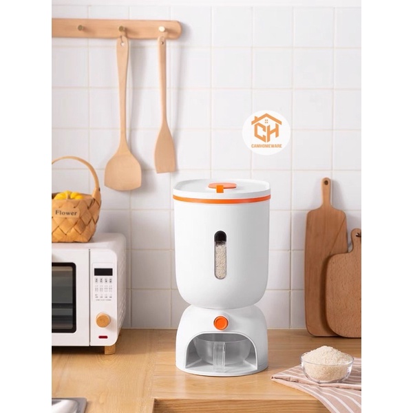 Thùng Đựng Gạo Thông Minh Tự Động siêu tiện lợi