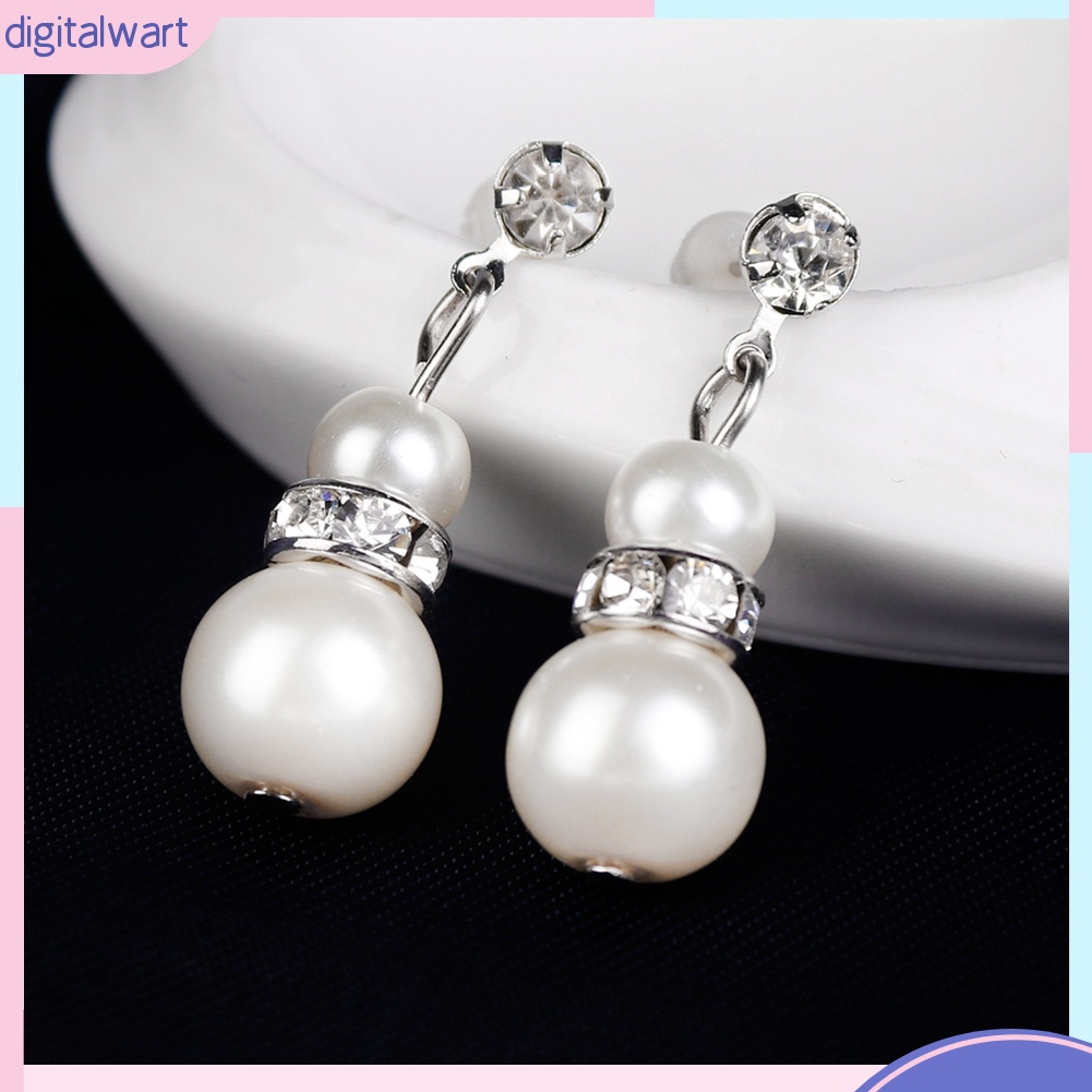 Bộ trang sức bằng hợp kim đính đá / ngọc trai giả sang trọng hợp thời trang cho phái nữ