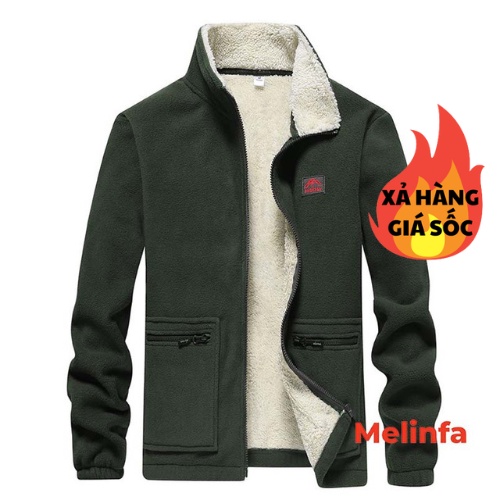 (Xả kho) Áo khoác nỉ nam cổ trụ kéo khóa dày dặn phiên bản Hàn Quốc mã VAA0023