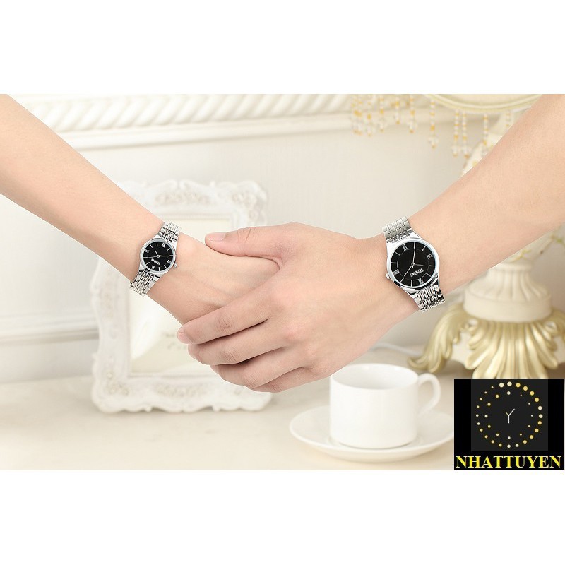 [ xả kho ]  ĐỒNG HỒ NỮ SENDA 8024 DÂY THÉP CHÍNH HÃNG KHÔNG GỈ